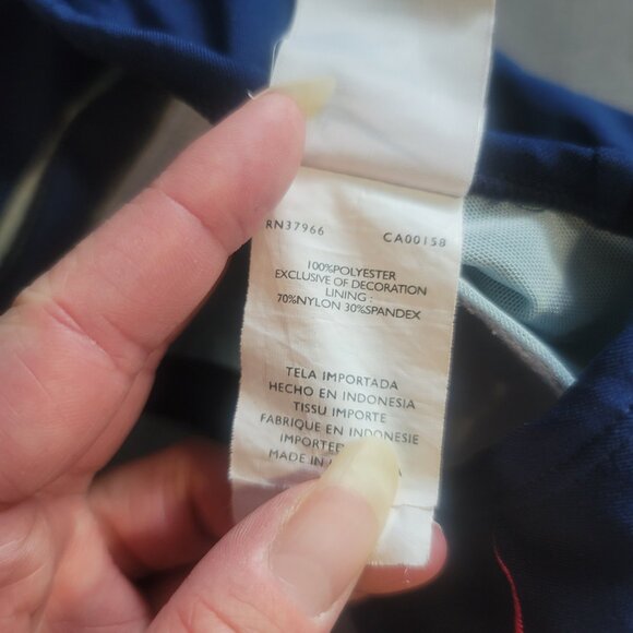 Nike Swimsuit Womens 16 Blue Racerback Bathing Suit Beach Travel Vacation - Picture 8 of 11